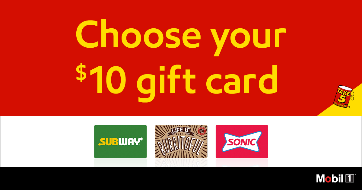 Choose your $10 gift card – gift card images